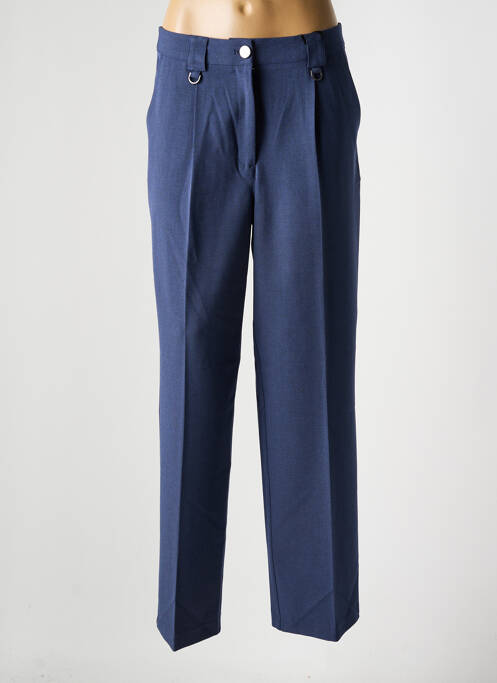 Pantalon droit bleu JULIE GUERLANDE pour femme