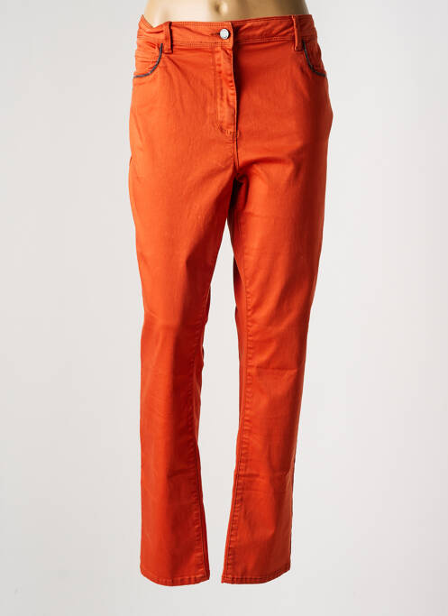 Pantalon droit orange DIANE LAURY pour femme