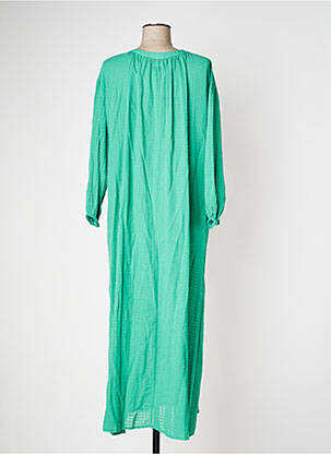 Robe longue manches longues manches longues vert DROLATIC femme