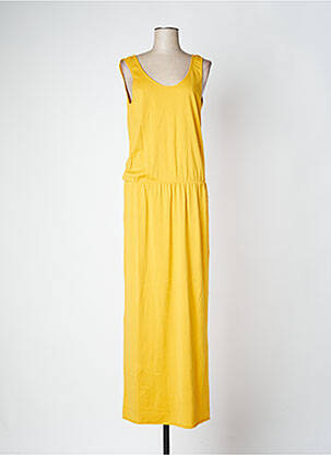 Robe longue sans manche sans manche jaune DROLATIC femme