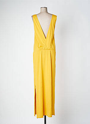 Robe longue sans manche sans manche jaune DROLATIC femme