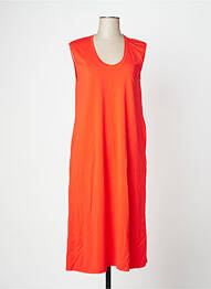 Robe mi-longue sans manche sans manche rouge DROLATIC femme