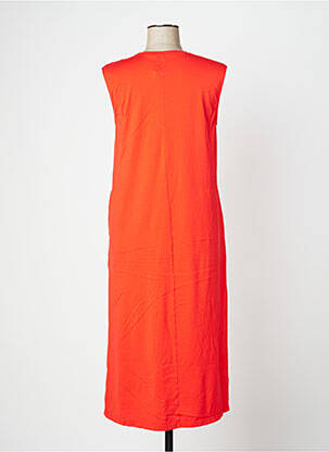 Robe mi-longue sans manche sans manche rouge DROLATIC femme