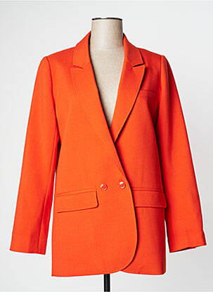 Blazer poches orange IDANO femme