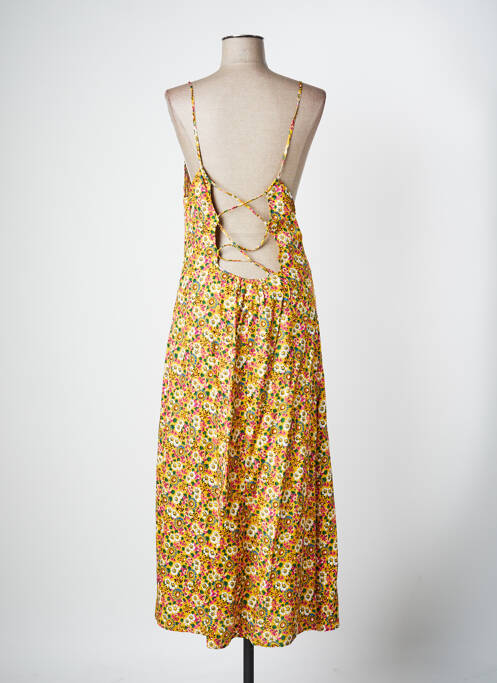 Robe longue jaune IDANO pour femme