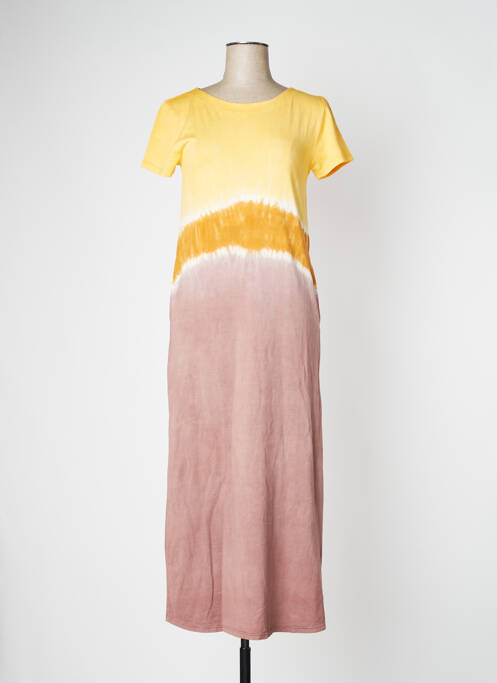 Robe longue marron DROLATIC pour femme