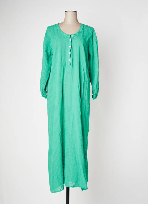 Robe longue vert DROLATIC pour femme