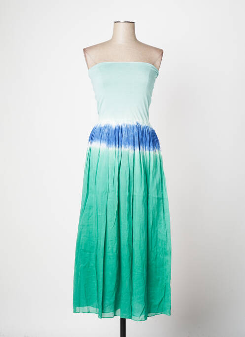 Robe longue vert DROLATIC pour femme