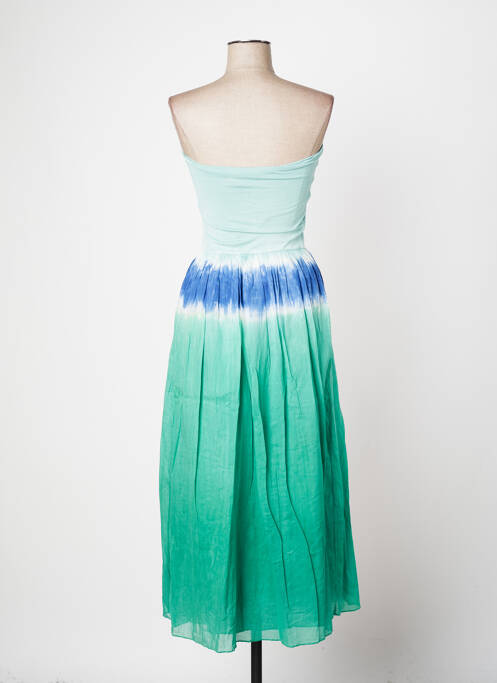 Robe longue vert DROLATIC pour femme