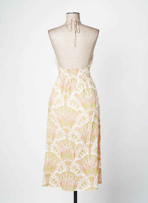 Robe mi-longue blanc IDANO pour femme