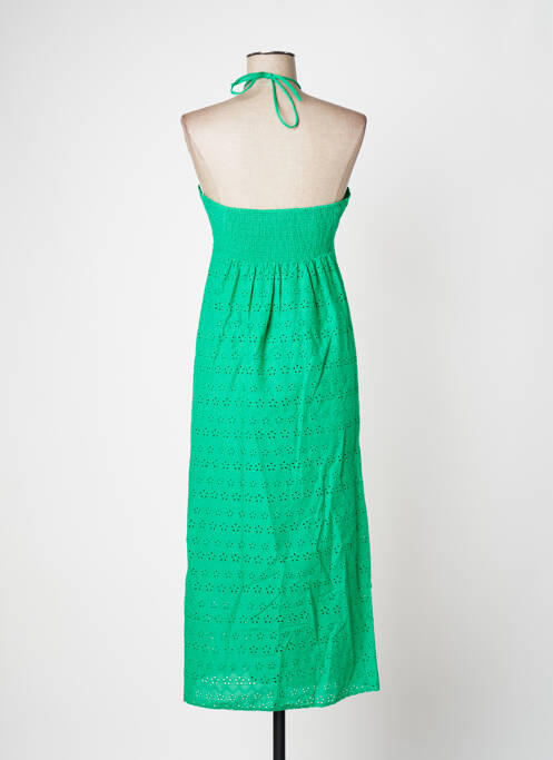 Robe mi-longue vert IDANO pour femme