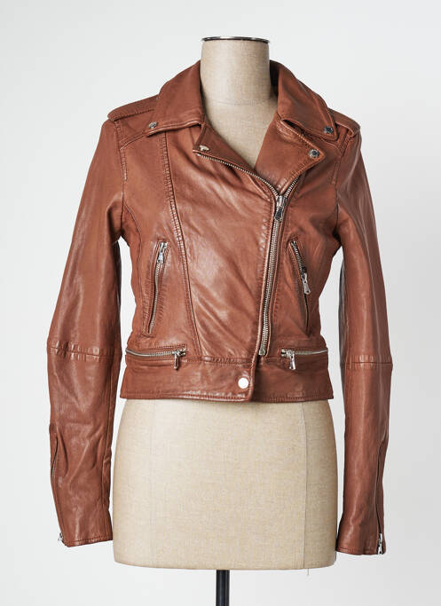Veste en cuir marron OAKWOOD pour femme