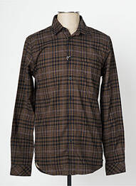 Chemise manches longues manches longues marron SAMSOE & SAMSOE homme
