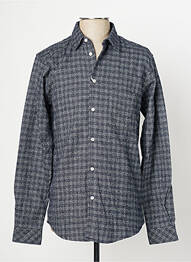 Chemise manches longues imprimé fantaisie bleu SAMSOE & SAMSOE homme