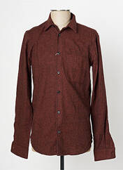 Chemise manches longues marron SAMSOE & SAMSOE pour homme seconde vue