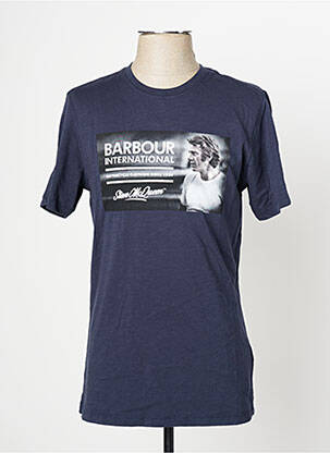 T-shirt bleu BARBOUR pour homme