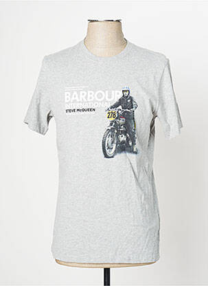 T-shirt gris BARBOUR pour homme