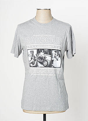 T-shirt gris BARBOUR pour homme