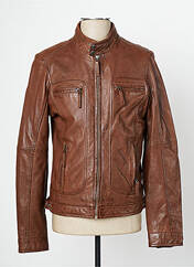 Veste en cuir marron OAKWOOD pour homme seconde vue