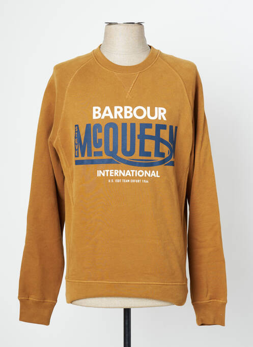 Sweat-shirt jaune BARBOUR pour homme