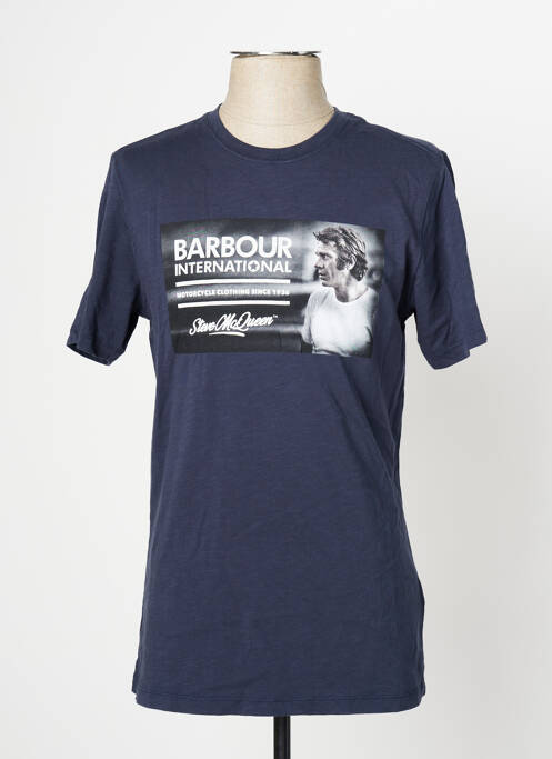 T-shirt bleu BARBOUR pour homme