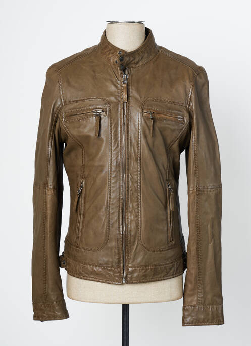 Veste en cuir marron OAKWOOD pour homme