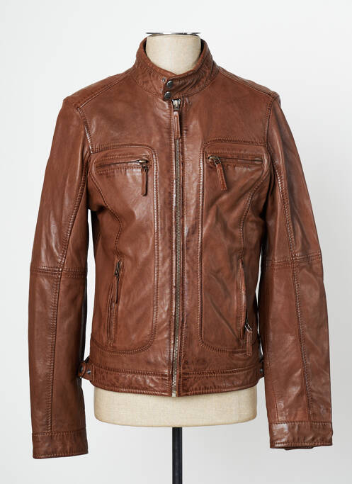 Veste en cuir marron OAKWOOD pour homme