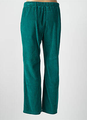 Pantalon droit taille élastique taille normale vert DROLATIC femme