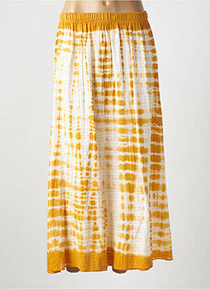 Jupe longue taille haute jaune DROLATIC femme