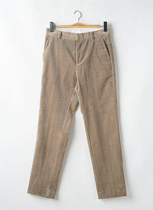 Pantalon chino fermeture zippée sous rabat avec crochet taille normale beige SAMSOE & SAMSOE homme