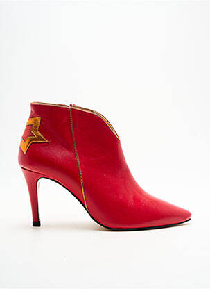 Bottines/Boots rouge CRÉATIS pour femme