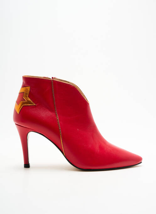 Bottines/Boots rouge CRÉATIS pour femme