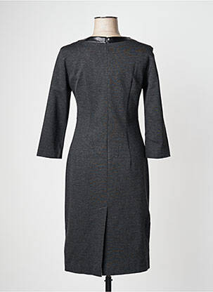Robe mi-longue manches 3/4 manches 3/4 gris PENNYBLACK femme