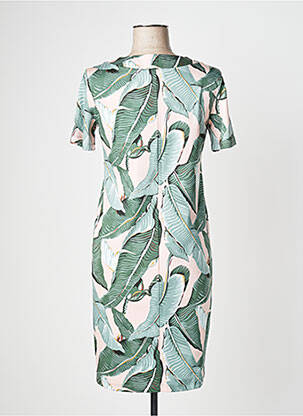 Robe mi-longue manches courtes manches courtes vert MAX MARA femme
