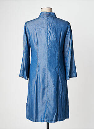 Robe mi-longue manches longues manches longues bleu PENNYBLACK femme