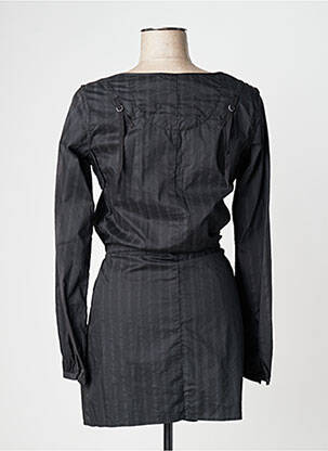 Veste casual col rond noir IKKS femme