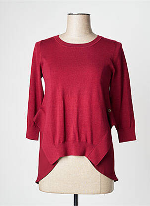 Pull stretch manches 3/4 rouge PENNYBLACK femme