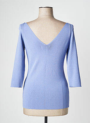 Pull col v manches 3/4 bleu ALDO MARTIN'S femme