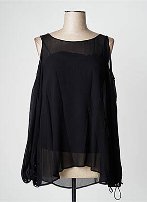 Blouse légère et transparente manches longues noir PENNYBLACK femme