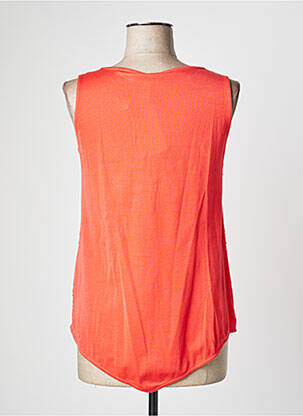 Top tissage jersey sans manche orange OSCALITO femme