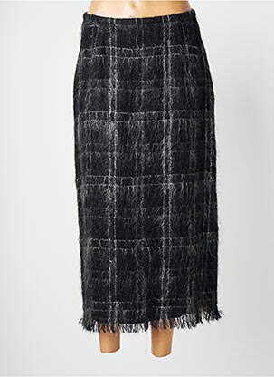 Jupe mi-longue coupe droite noir GERARD DAREL femme