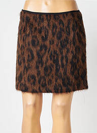 Jupe courte coupe droite marron PENNYBLACK femme