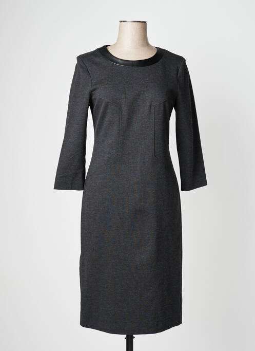 Robe mi-longue manches 3/4 manches 3/4 gris PENNYBLACK femme