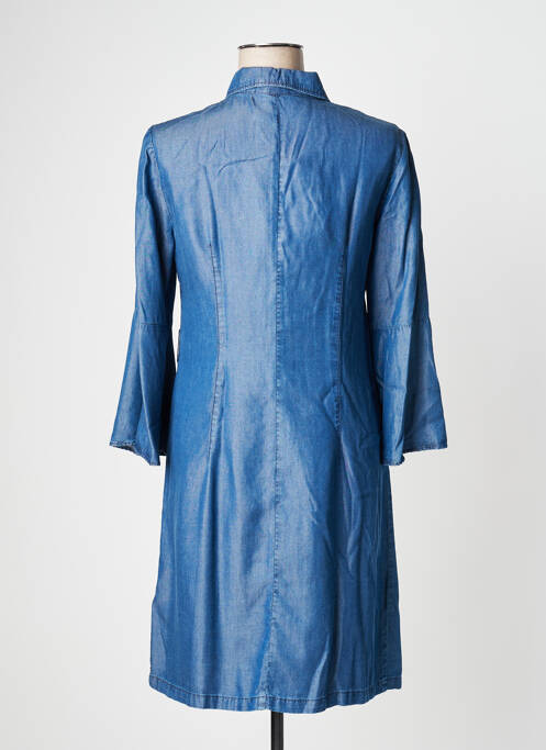 Robe mi-longue manches longues manches longues bleu PENNYBLACK femme