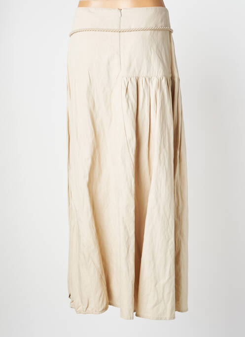 Jupe longue beige SARAH PACINI pour femme