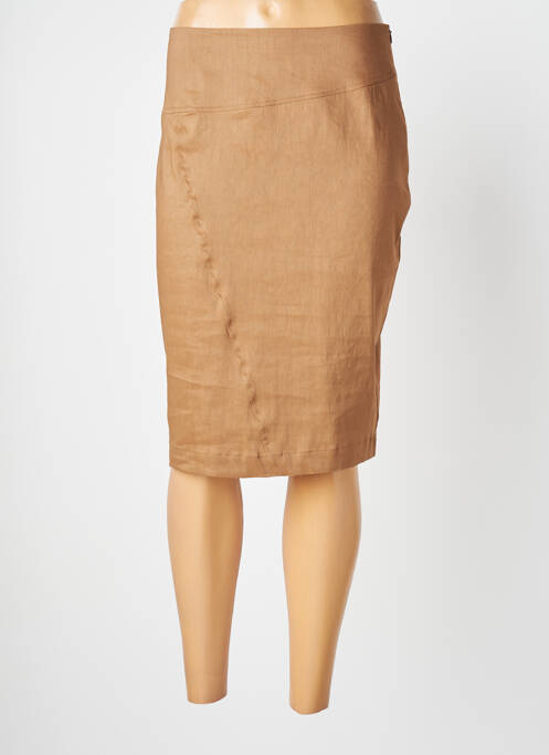 Jupe mi-longue beige SARAH PACINI pour femme