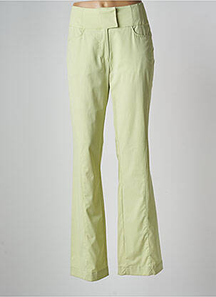 Pantalon flare stretch taille normale vert ZAPA femme