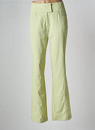 Pantalon flare stretch taille normale vert ZAPA femme