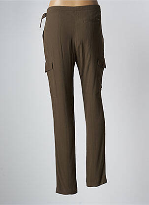 Pantalon cargo slim taille normale vert IKKS femme