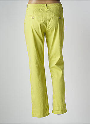 Pantalon droit stretch taille normale vert ONE STEP femme